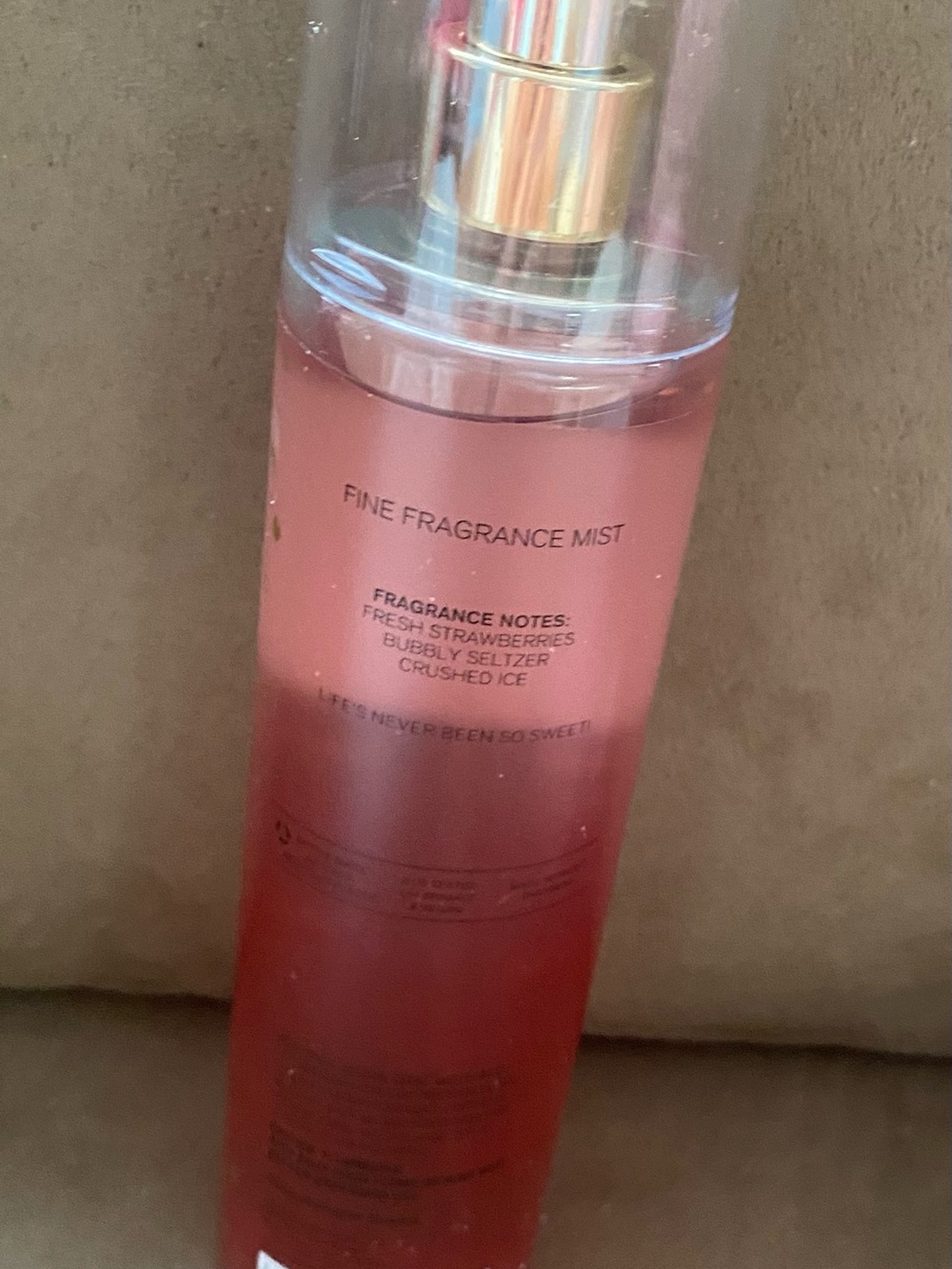 Bath & Body Works Strawberry Soda Body Wash - Pink with Gold Dots - Picture 2 of 2